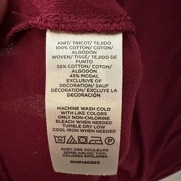 LOFT Woman Tiered mixed media cotton cottagecore ruffle sleeve tee NWT XL - Picture 7 of 12